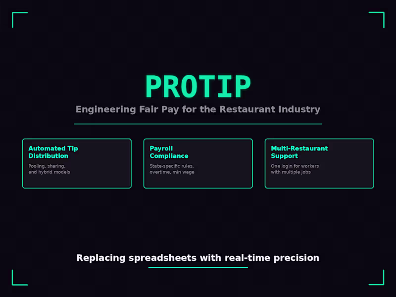 Cover image for ProTip: Automating Tip Distribution for Restaurants