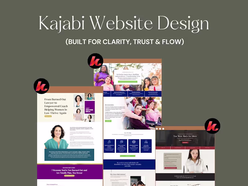 Cover image for Kajabi Website Design (Built for Clarity, Trust & Flow)