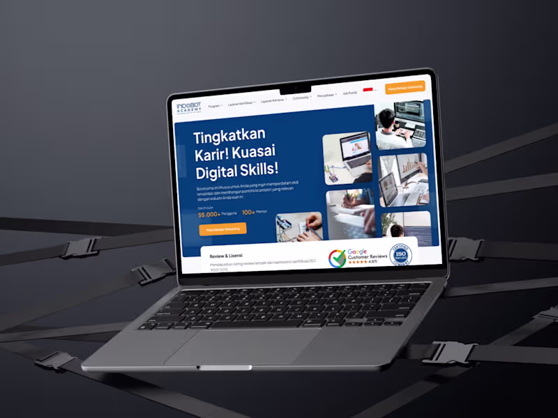 Cover image for Indobot Academy Website Redesign