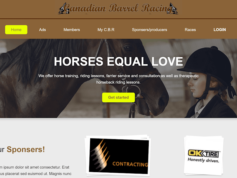Cover image for Canadian hours ridding website project