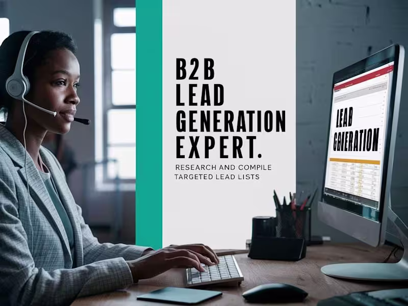 Cover image for I will get You B2B & B2C Qualified Leads, Appointments and Sales