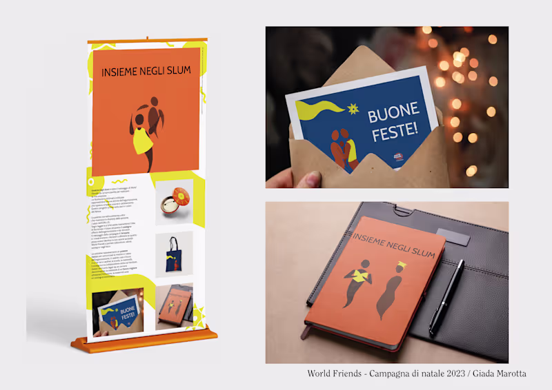 Cover image for 2023 Christmas campaign for the "World friends" ONLUS