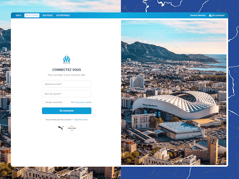 Cover image for Olympique Marseille · Football Checkout User Flow · Product & UX