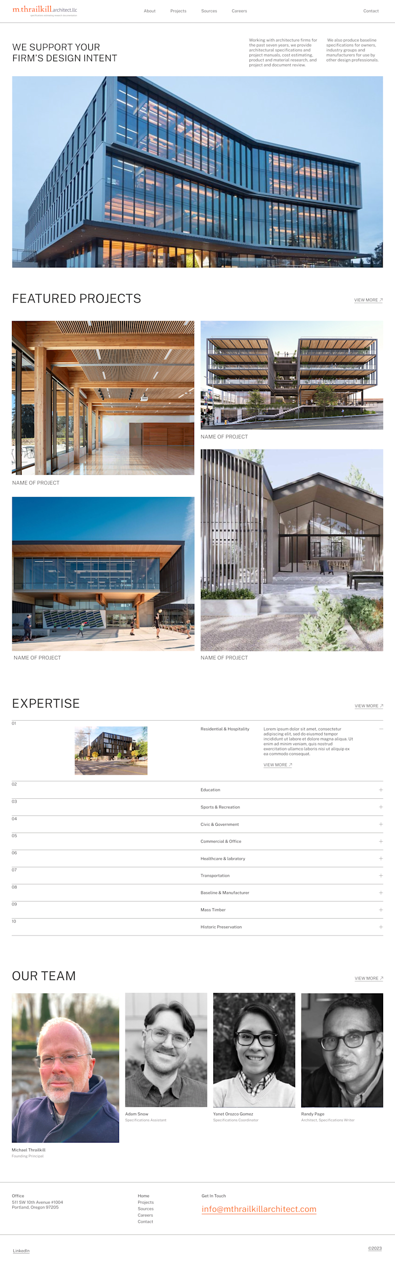 Cover image for MK Architects Web Design