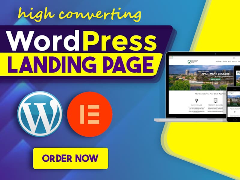 Cover image for WordPress landing page design 