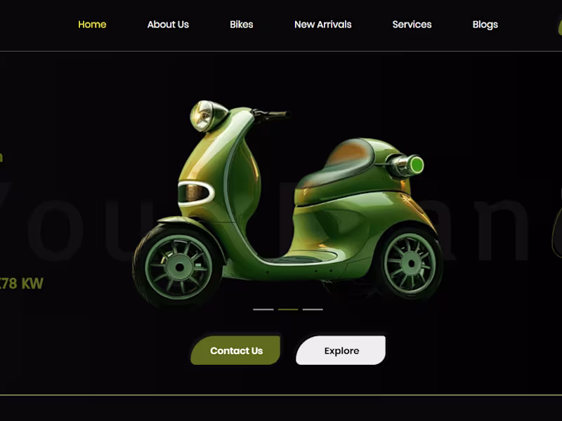 Cover image for EBike | Business Website Built on Wix Studio.