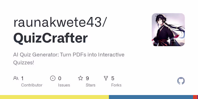 Cover image for AI Quiz Generator Web Application