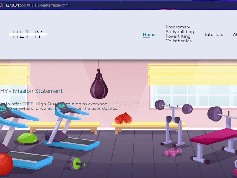Cover image for HLTHY Web