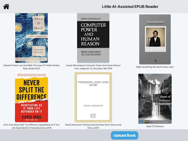 Cover image for AI assisted book reading application