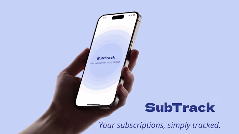 Cover image for SubTrack - Your subscriptions, simply tracked.