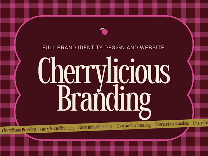 Cover image for  Cherrylicious Branding: Full Brand Identity Design and Website