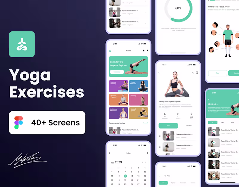 Cover image for Yoga App UI