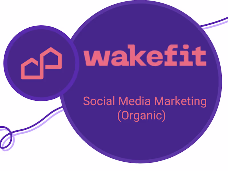 Cover image for Social Media Organic for Wakefit