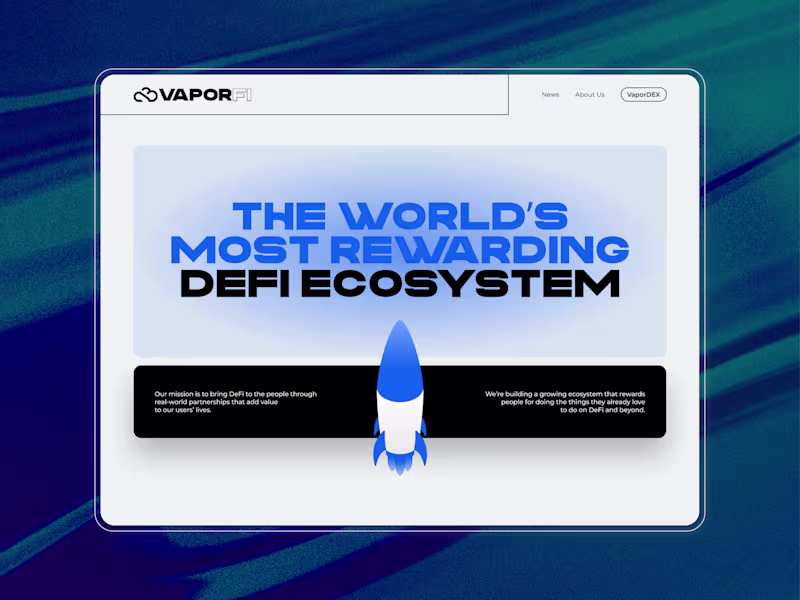 Cover image for Vaporfi - The World's Most Rewarding Defi Ecosystem