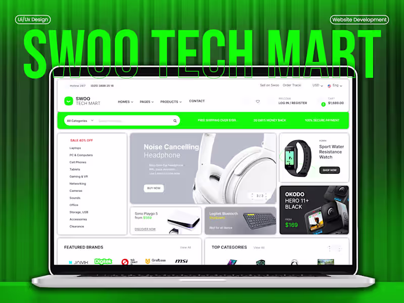 Cover image for Design and Development of SWOO TECH MART's E-Commerce Platform