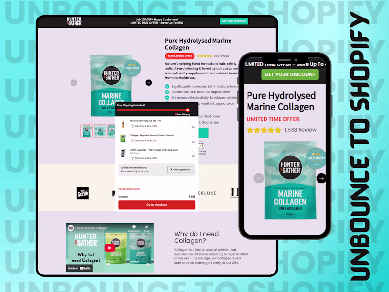 Cover image for Unbounce To Shopify part 2