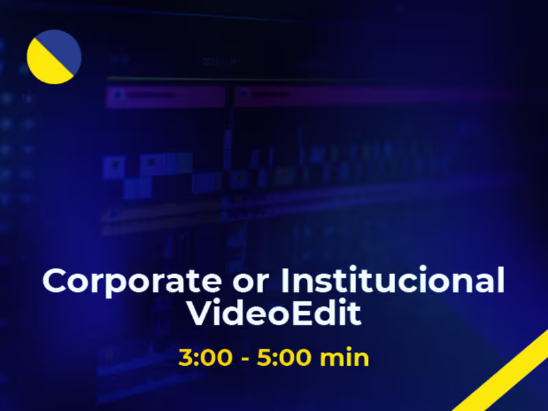 Cover image for Corporate/Institutional Video (3:00 to 5:00 min)