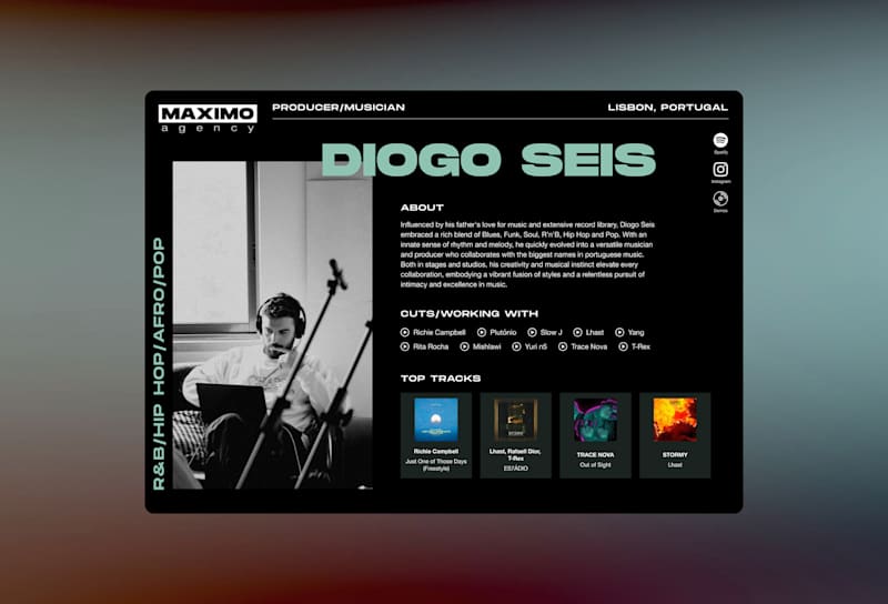 Cover image for Artist Presentation Template