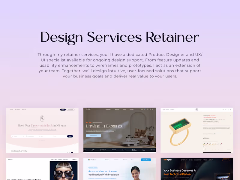 Cover image for Design Services - Retainer