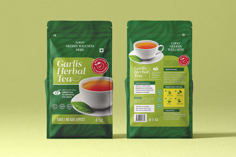 Cover image for Garlis Herbal Tea | Packaging Design