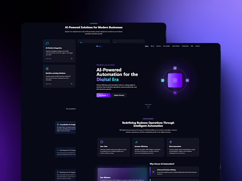 Cover image for AI-Generated Landing Page Design & Development