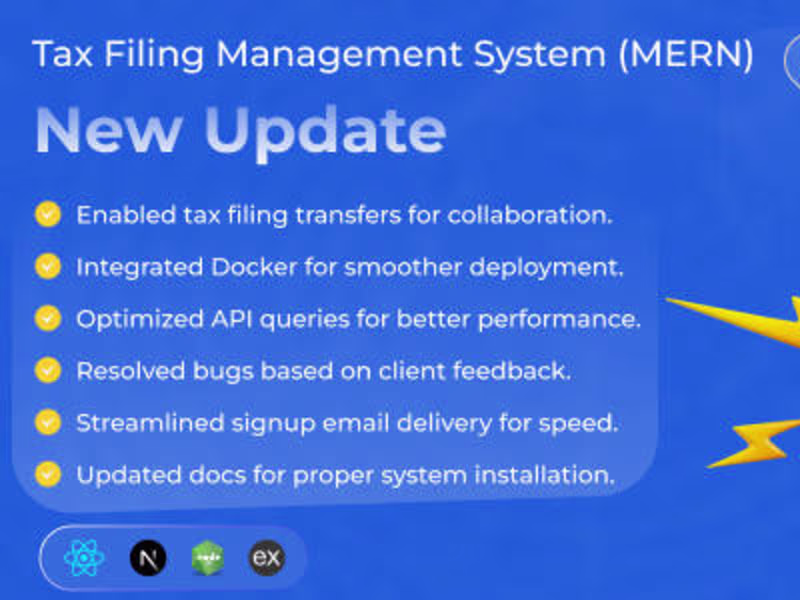 Cover image for Taxstick - Tax Filing Management System (MERN)