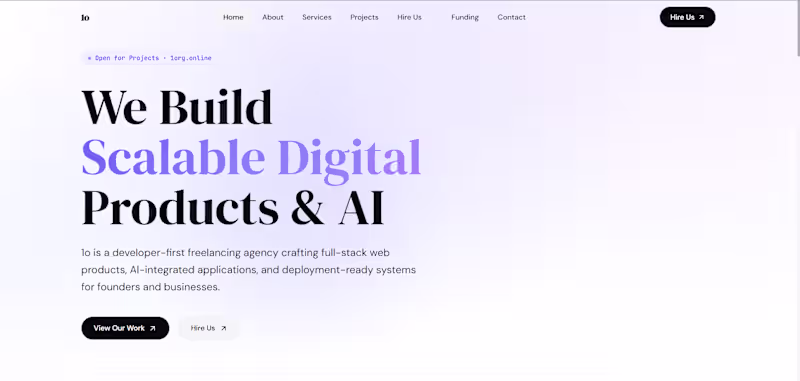 Cover image for Official Website for 1o