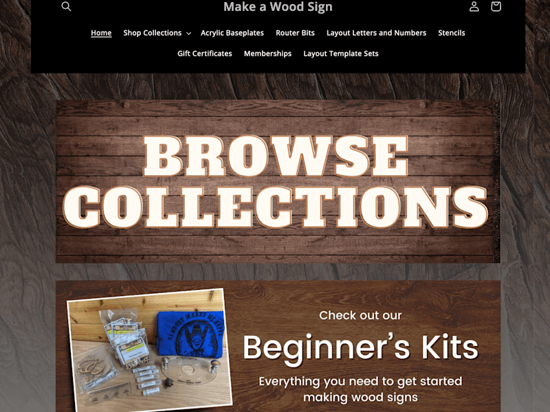 Cover image for E-commerce and Digital Product Strategy for Make a Wood Sign