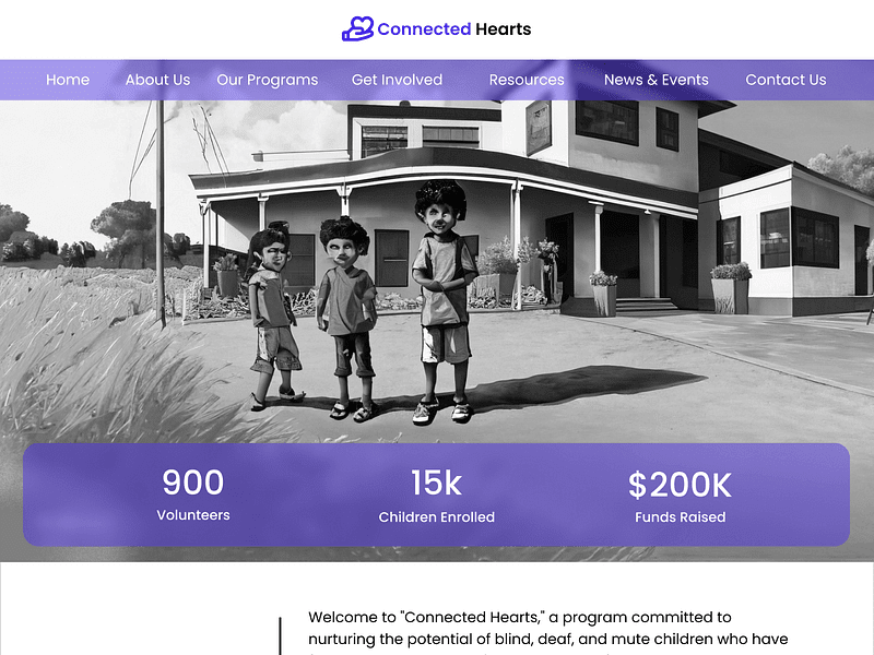 Cover image for Non-profit organization website