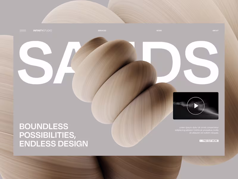 Cover image for Web design for Infinity Studio