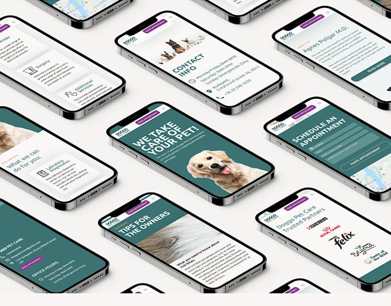 Cover image for UX UI design Portfolio - Vet clinic
