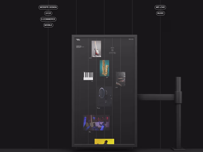 Cover image for The MUSIC STORE Web Design Project