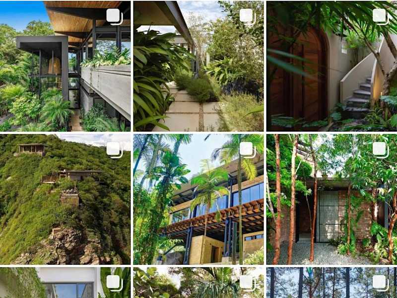 Cover image for Sustainable green architecture showcasing on Instagram 
