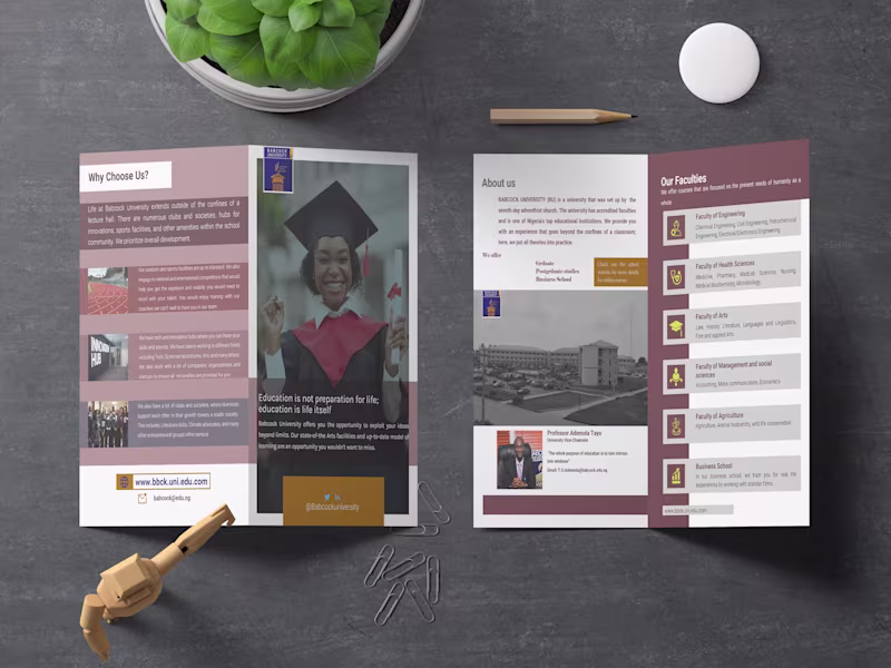 Cover image for Bi-fold, tri-fold, four-panel, and custom brochure designs.