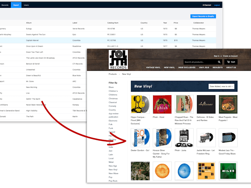 Cover image for Airtable and Shopify integration on a React app