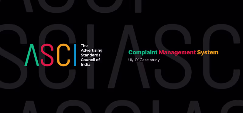 Cover image for Ui/Ux Case Study - ASCI on Behance