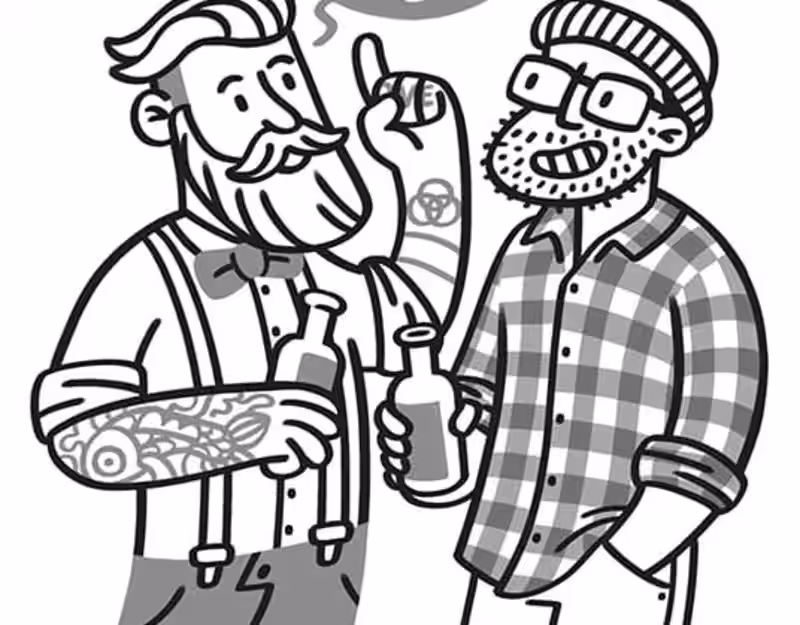 Cover image for Odeio Pessoas - Book Illustrations