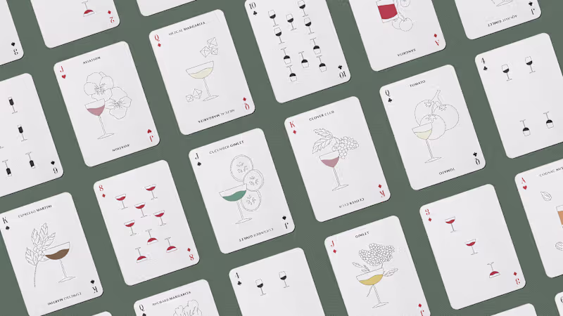 Cover image for Craft Cocktail Playing Cards / Print Design