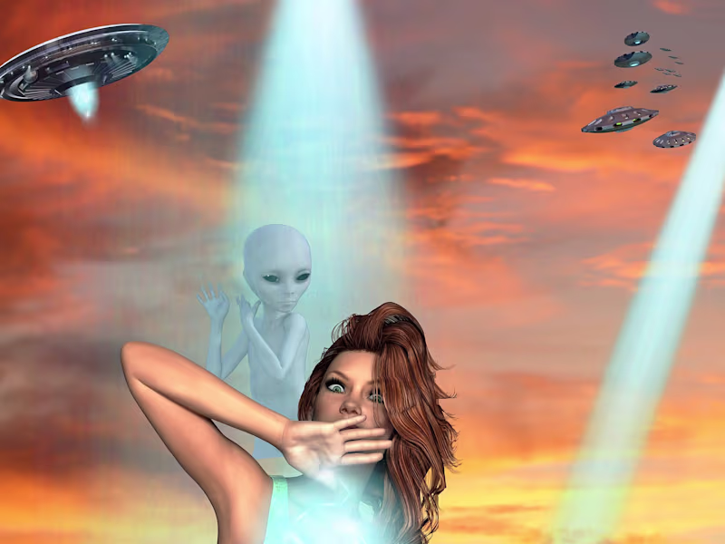 Cover image for "What would you do if you awoke surrounded by Aliens?"