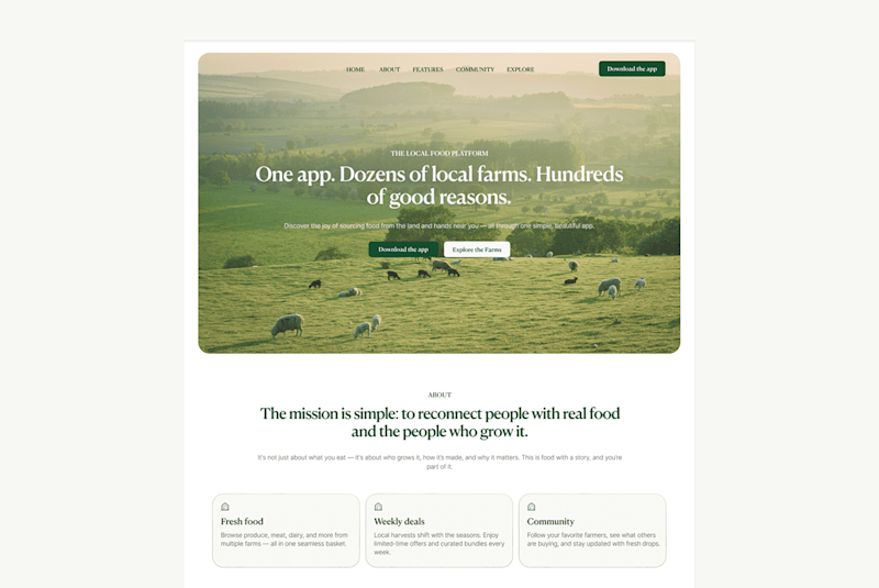 Cover image for The Local Food Platform