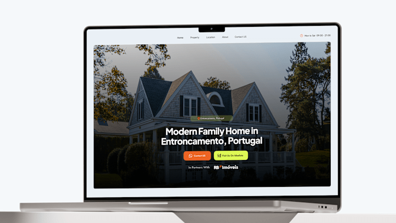 Cover image for Josh House Real Estate Broker Website Landing Page Design