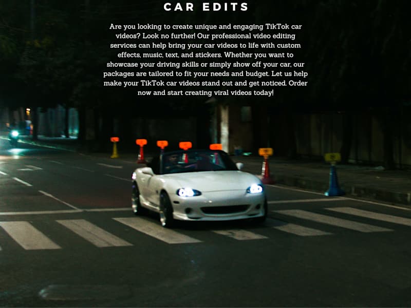 Cover image for Make viral car edits that will blow up your TikTok