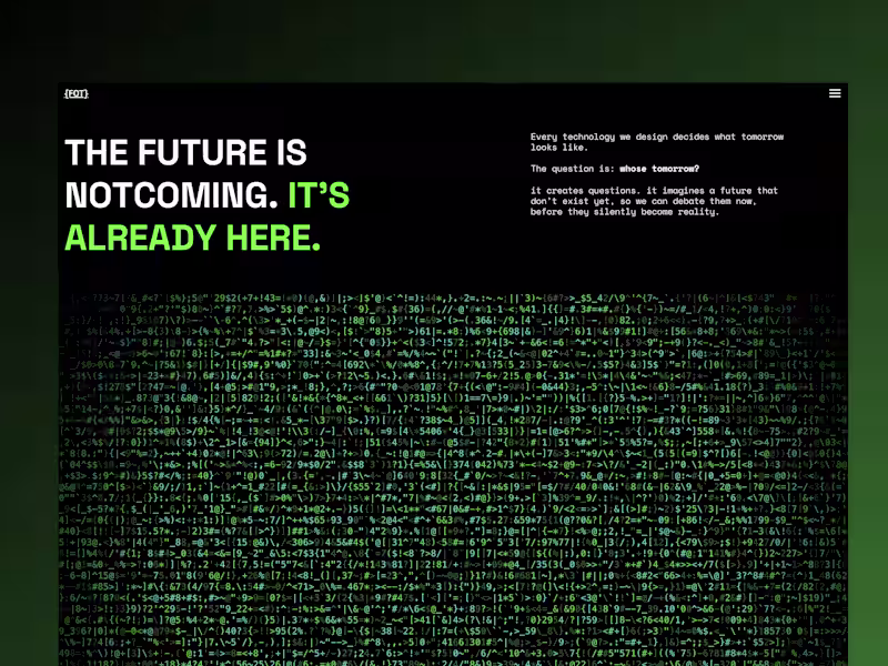 Cover image for Fragments of Tomorrow (FOT)  Speculative Design Built In Framer