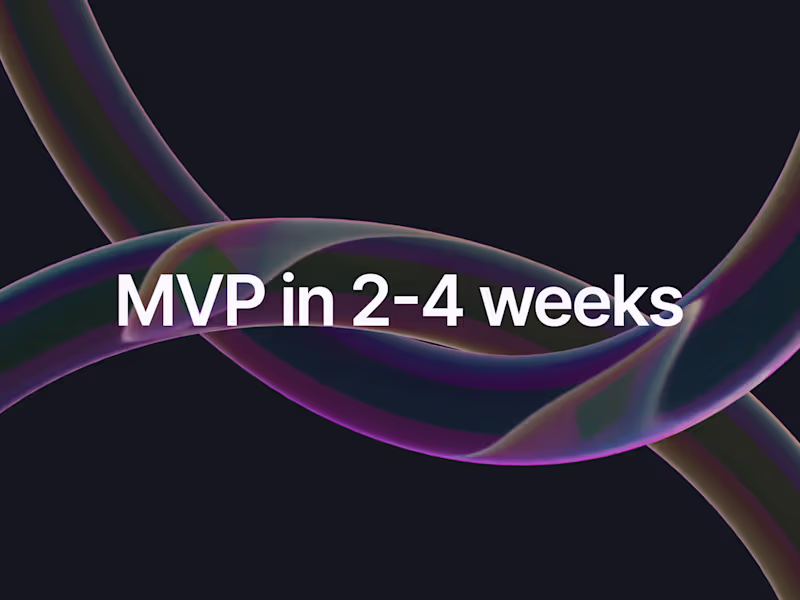 Cover image for Get your MVP in weeks, not m̶o̶n̶t̶h̶s̶