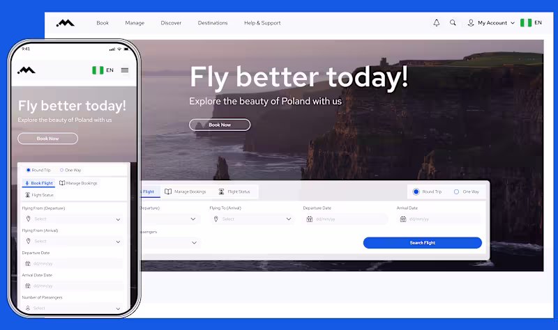 Cover image for Website Landing Page Design