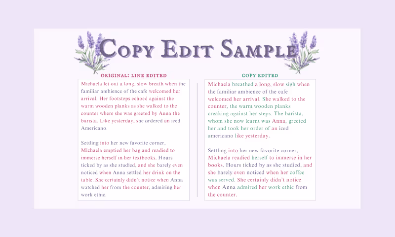 Cover image for Copy Edit Sample