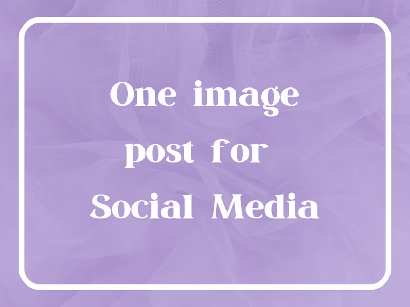 Cover image for Social Media Posts for Small Brands