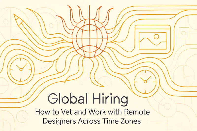 Cover image for Global Hiring: How to Vet and Work with Remote Designers Across Time Zones