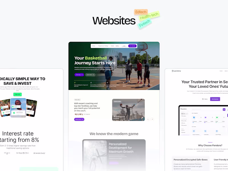 Cover image for Website and Landing Page Design