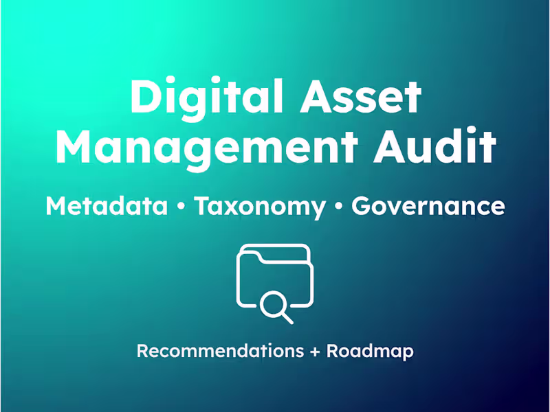 Cover image for DAM Audit & Workflow Recommendations